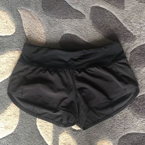 Black Lululemon Speed Up Shorts
